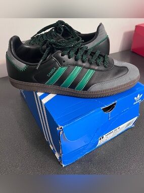 Adidas Samba OG Women’s Sneakers Black Green Size 7.5